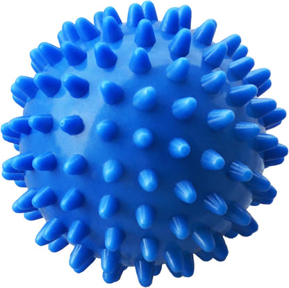 Deep Tissue Massage Balls - Spiky Foot Roller for Plantar Fasciitis and Myofascial Release Therapy, Blue (Set of 2)