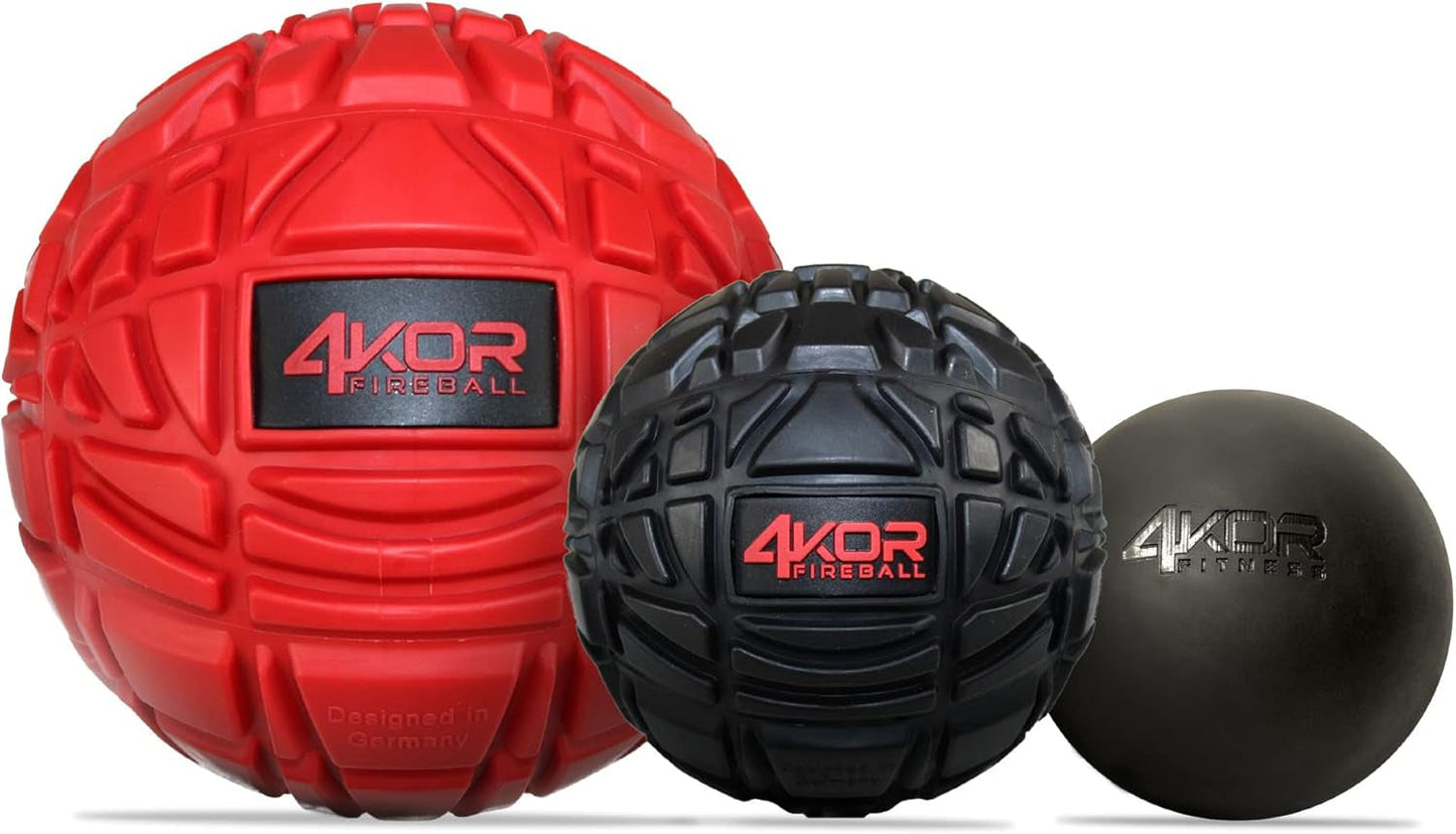 4KOR Deep Tissue Massage Balls - Ultimate Muscle Relief for Back, Neck, Shoulder & Foot Pain - Perfect for Physical Therapy & Myofascial Release