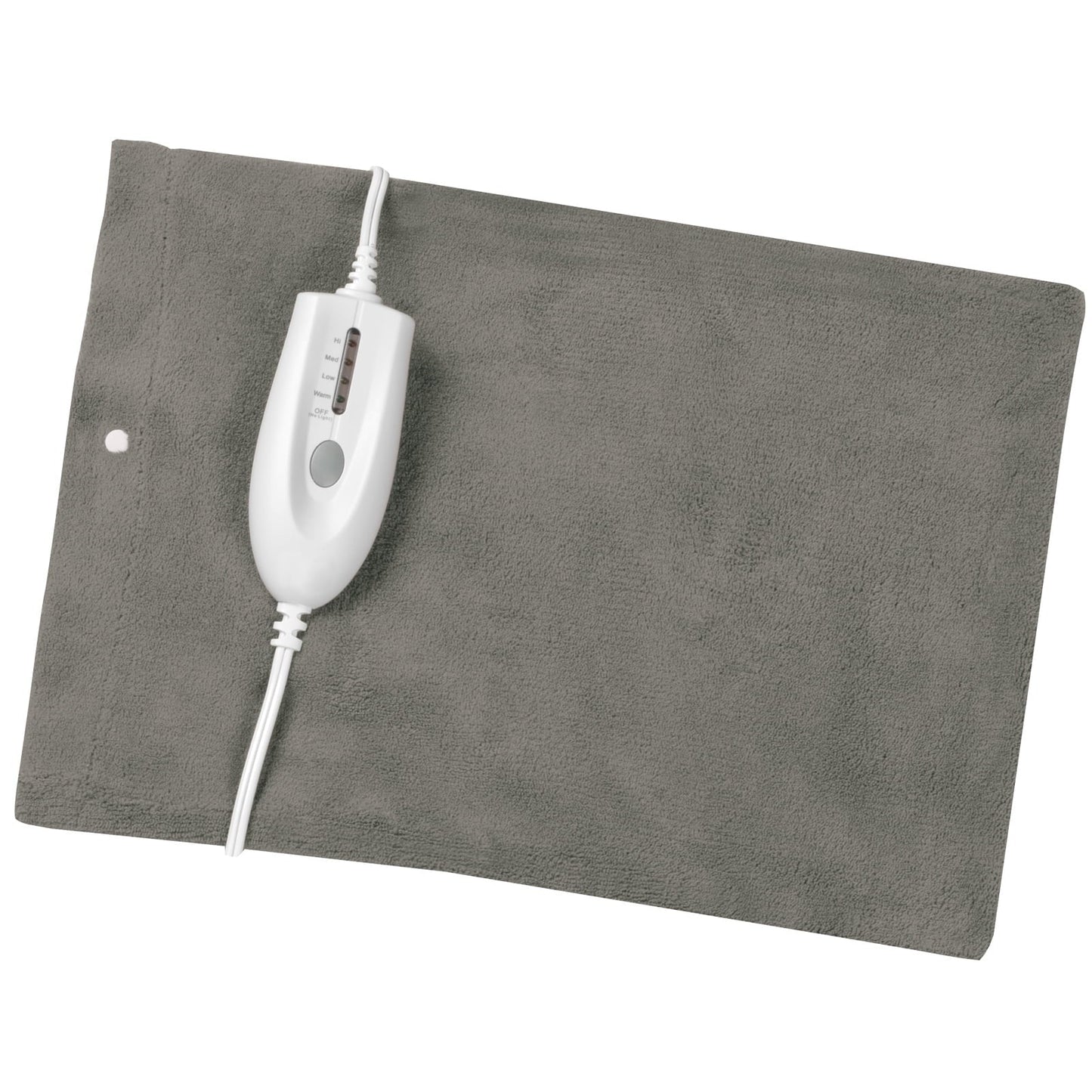 , Heating Pad with Moist & Dry Heat, 4 Settings, 12"X15" Gray