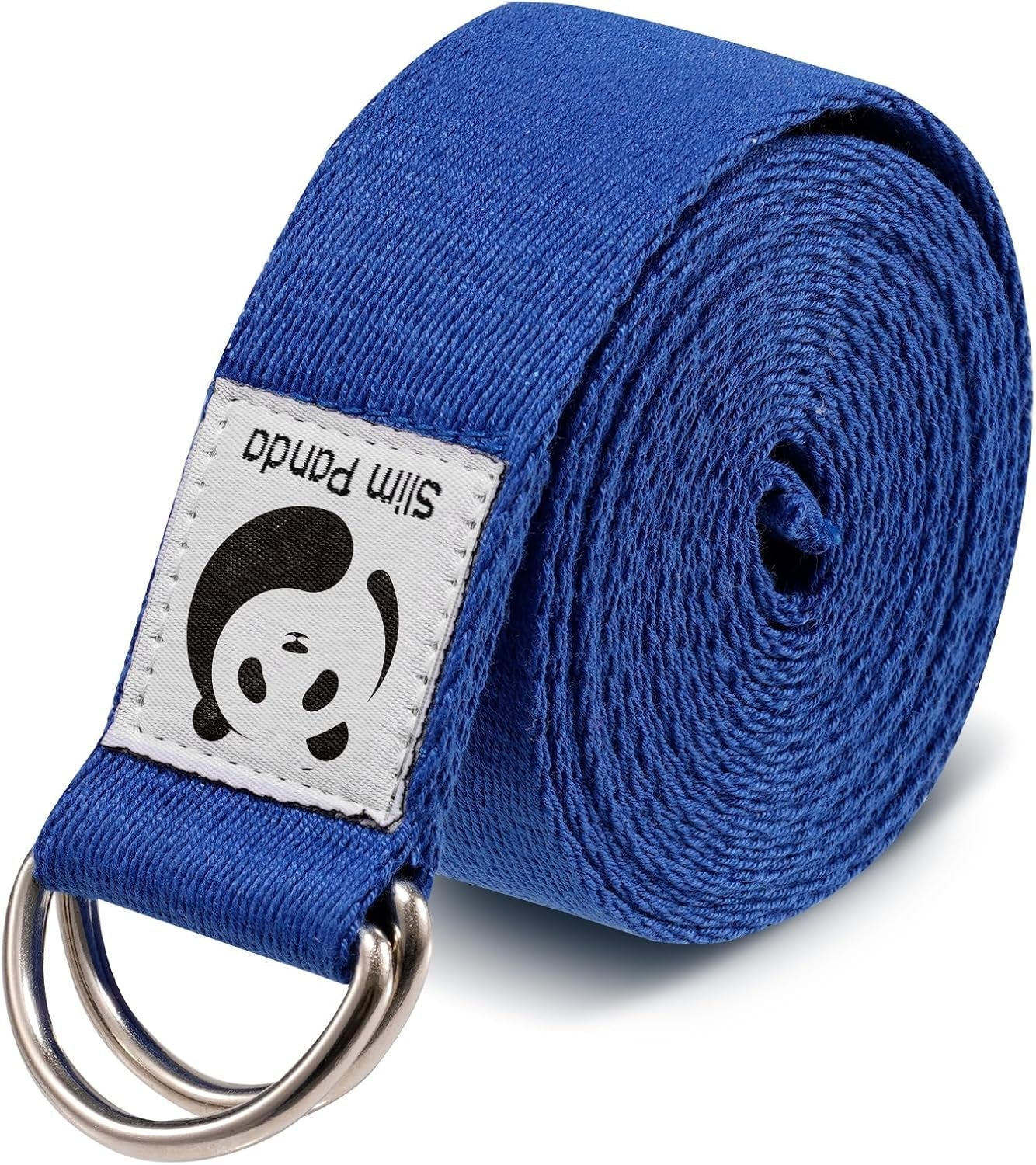 Yoga Strap for Stretching - Adjustable Cotton Yoga Belt (6ft/8ft) with D-Ring Buckle, Available in 10+ Colors for Fitness, Yoga, Pilates, and Physical Therapy to Enhance Flexibility