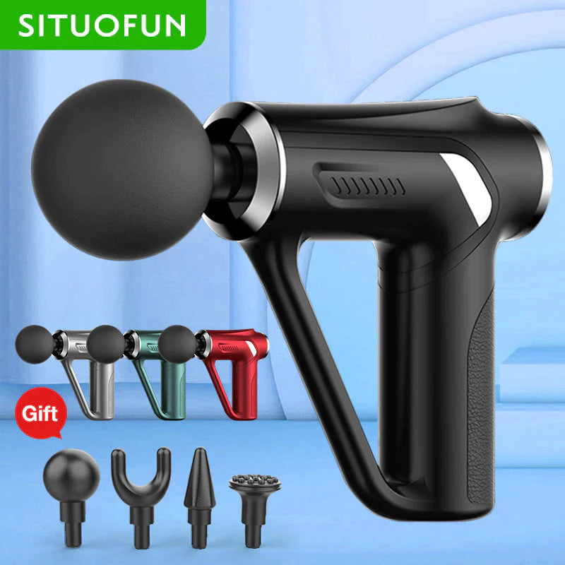 SITUOFUN Professional Massage Gun with 32 Adjustable Levels for Deep Tissue Relief in Neck, Back, and Body Muscles