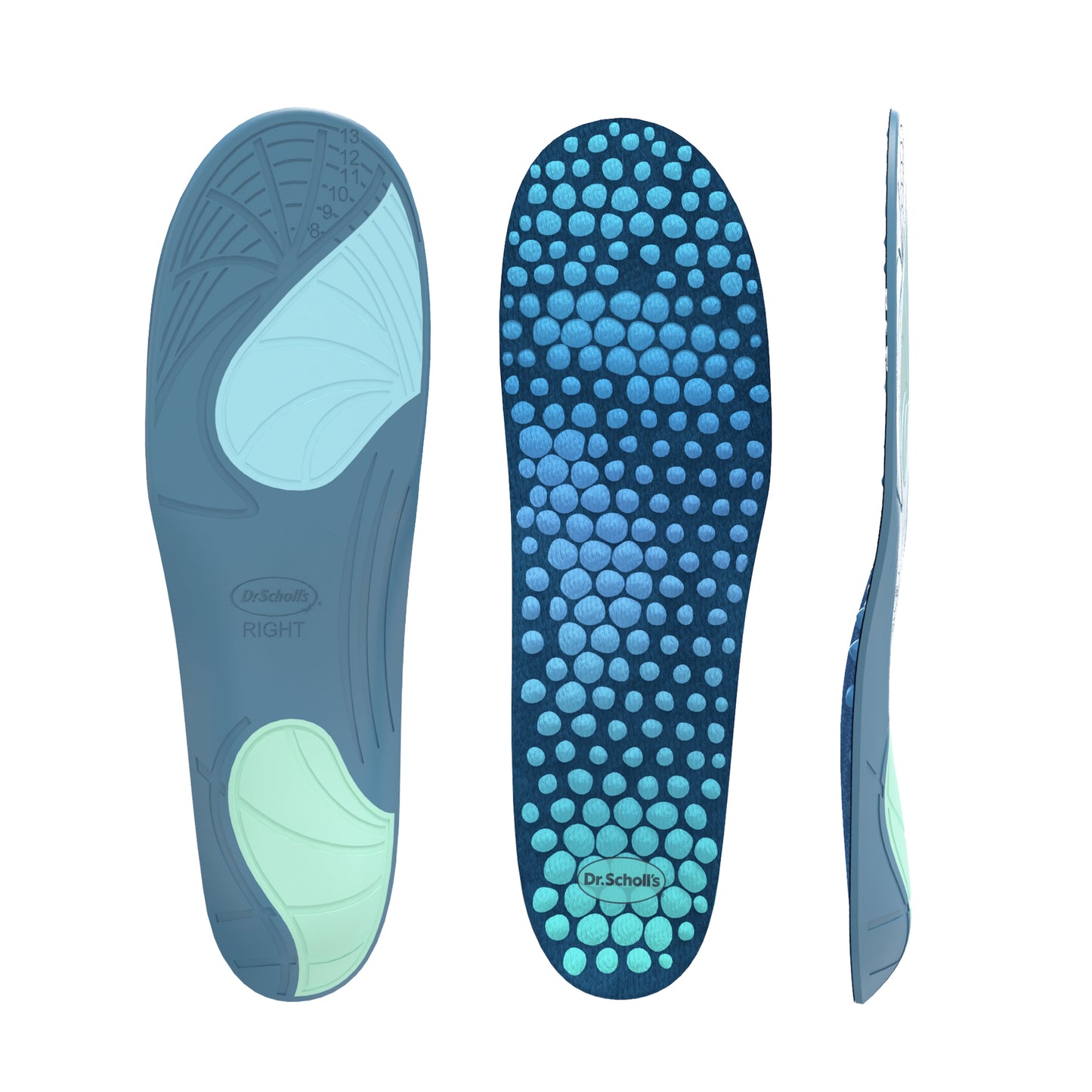 Revitalize Recovery Insole Orthotics, Men Shoe Size 8-14, 1 Pair