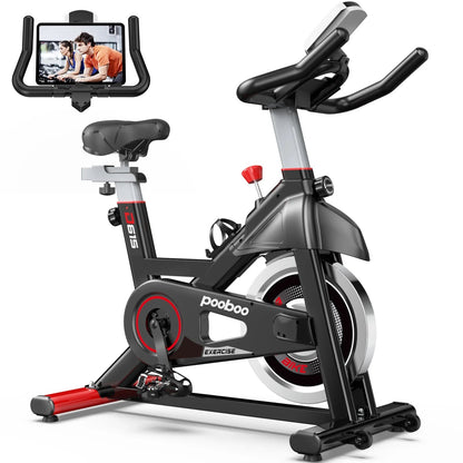 Exercise Bike Indoor Cardio Stationary Cycling Bike Magnetic Resistance Recumbent Bicycle with Monitor for Home Office Workout Max 350 Lbs