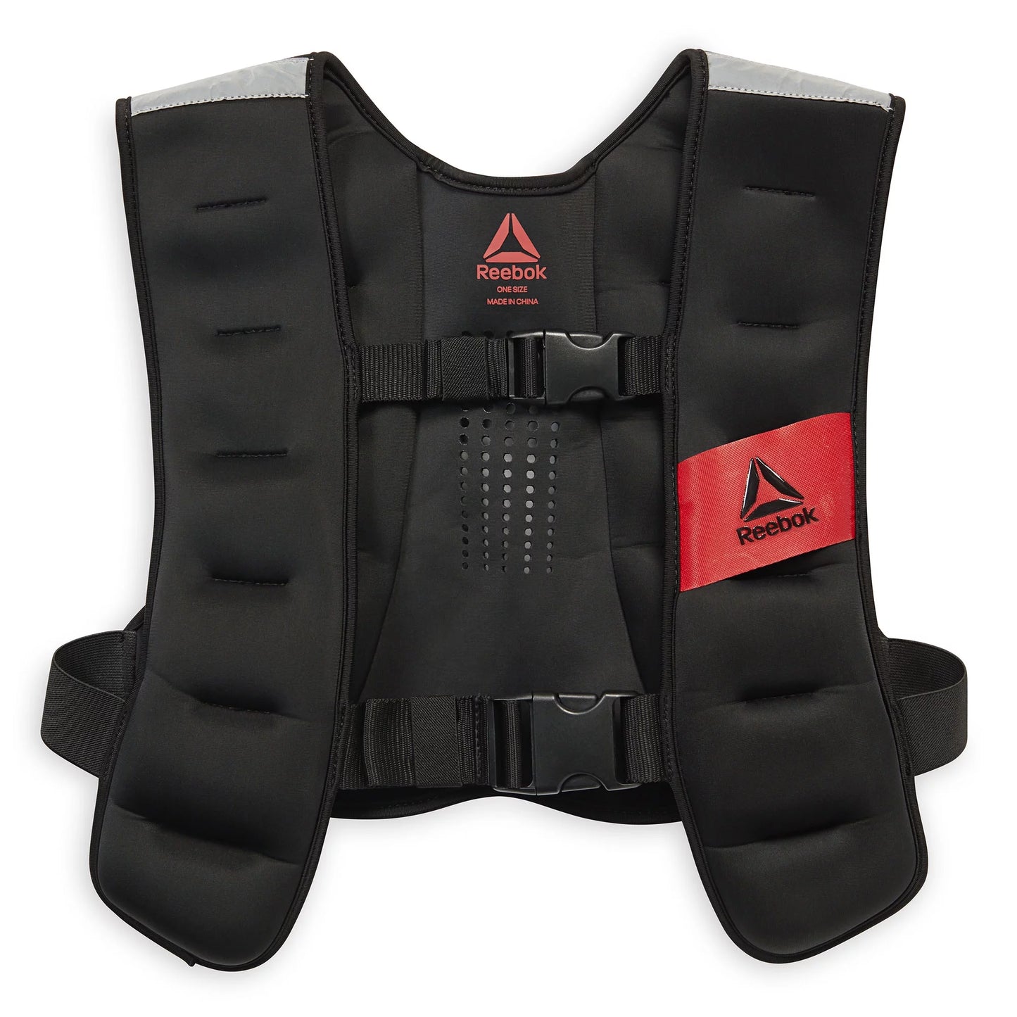 Sleek Black Adjustable Weighted Vest (12-20 lbs) 