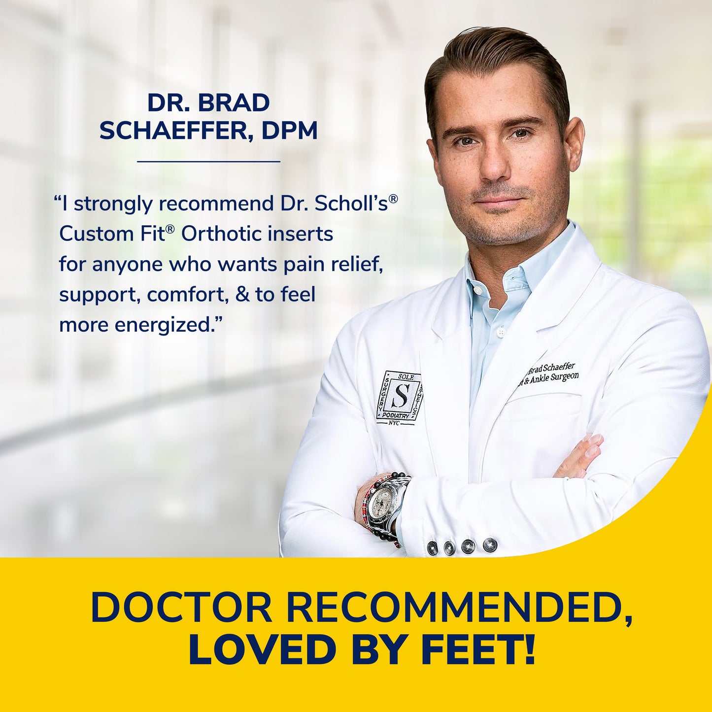 Dr. Scholl’S® Custom Fit® Foot Orthotics 3/4 Length Inserts, CF 430, All-Day Pain Relief for Feet