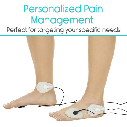 Stim Machine TENS Unit - Electrotherapy Muscle Stimulator with Electrode Pads - Neurostimulation EKG Pulse Massager for Neuropathy, Back Pain Relief, Sciatica, Diabetic Nerve - OTC Rechargeable