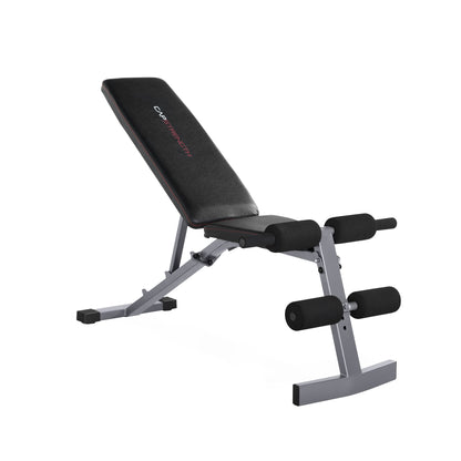 Strength Adjustable FID Workout Bench (600 Lb Weight acity), Black & Gray