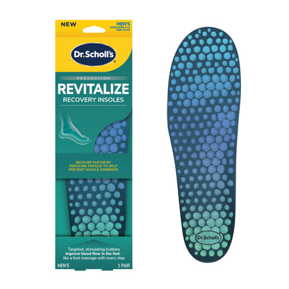 Revitalize Recovery Insole Orthotics, Men Shoe Size 8-14, 1 Pair