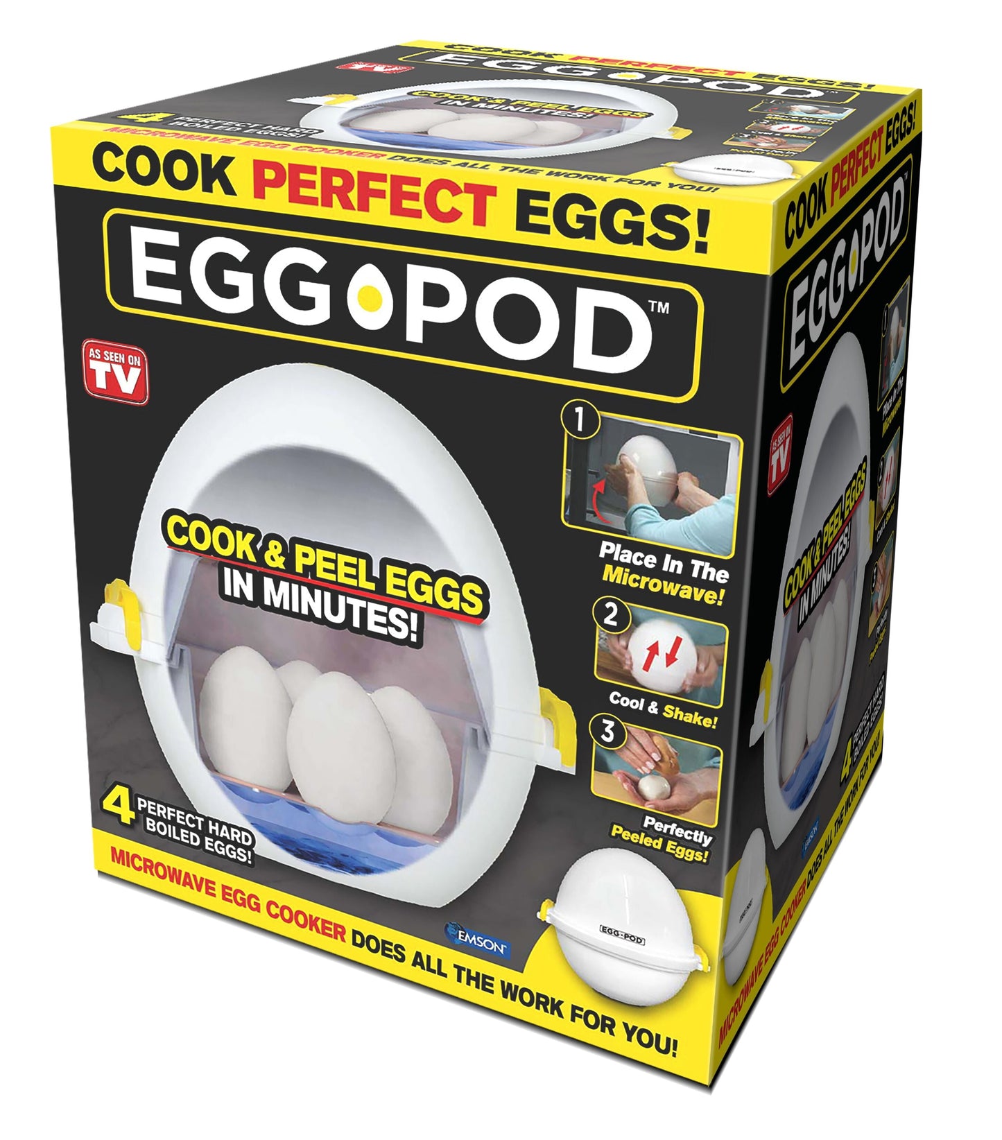 Microwave Egg Cooker Hard Boiled Egg Maker Cooker Steamer Fits 4 Eggs Vegetables