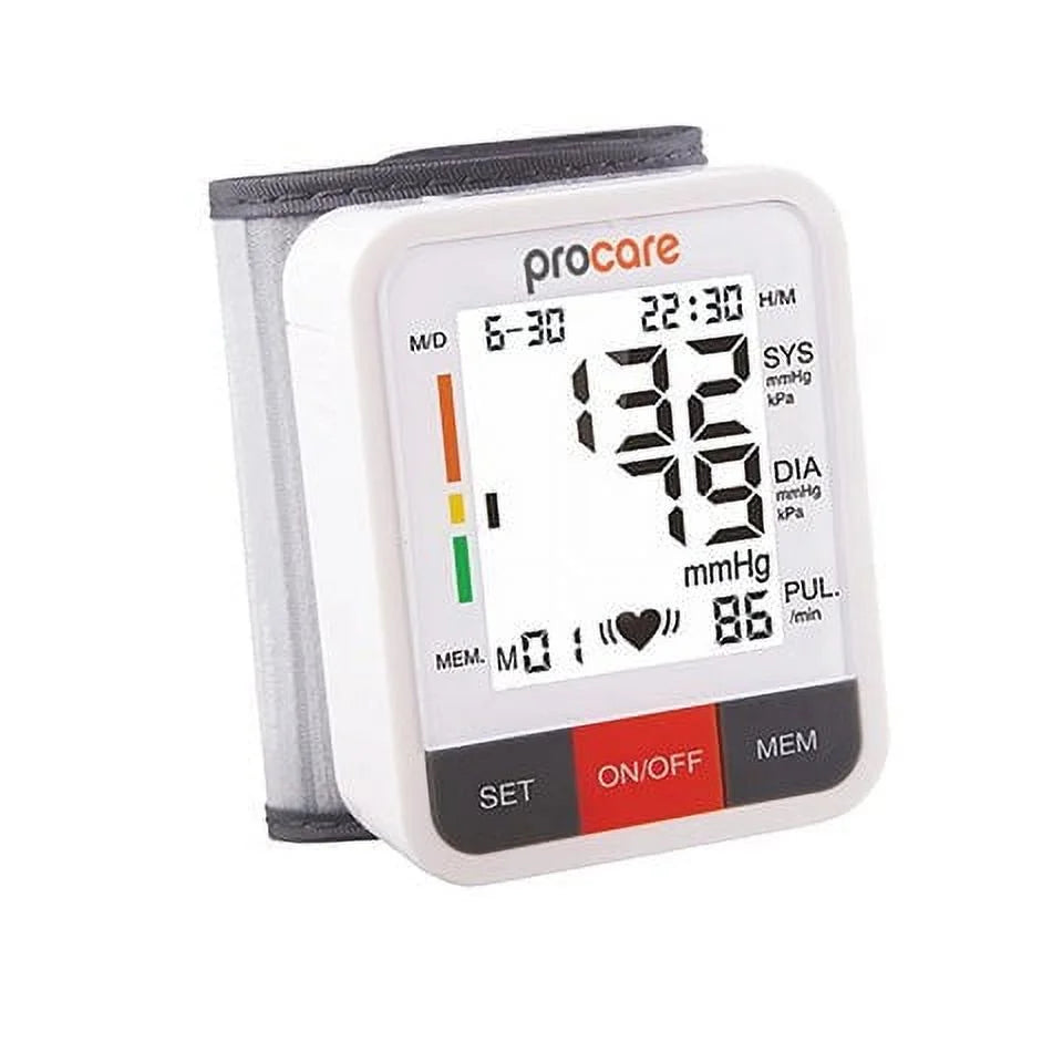 Procare Automatic Wrist Blood Pressure Monitor - 5.3" – 7.7"