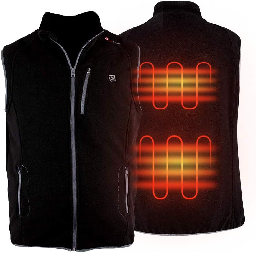 Heated Fleece Vest with USB Battery Pack for Men and Women - Ultimate Warmth on the Go