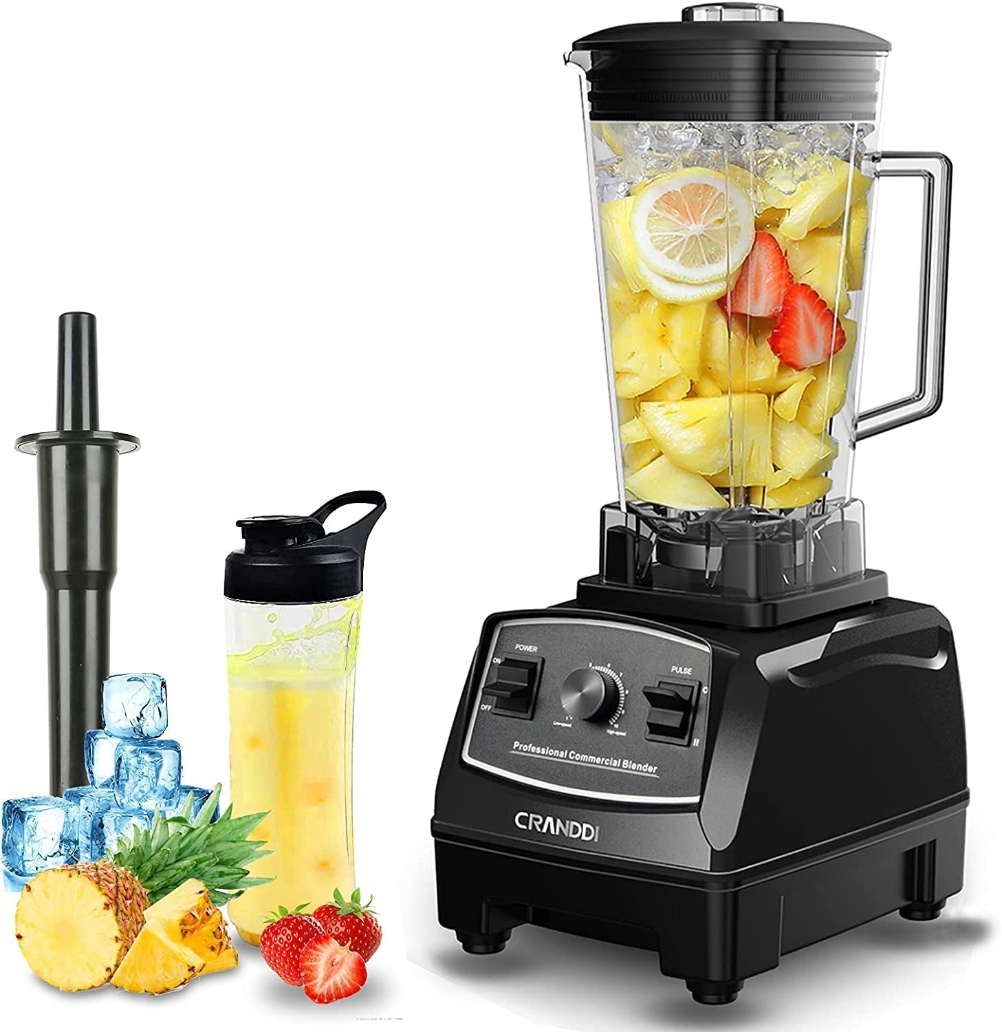 Professional Blender,1500 Watt Commercial Blenders for Kitchen with 70Oz Capacity and Self-Cleaning, Classic Blenders for Shakes and Smoothies, Build-In Pulse, YL-010-B