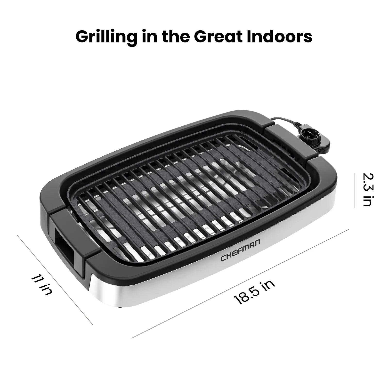 Ultimate Smokeless Indoor Electric Grill with Adjustable Temperature Control & Easy-Clean Dishwasher-Safe Parts