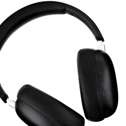 Premium Black Wireless Over-Ear Headphones with Advanced Active Noise Cancellation