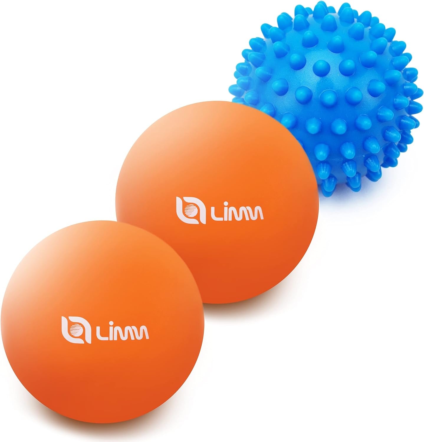 Massage Ball Therapy Set - Spiky and Lacrosse Balls for Plantar Fasciitis Relief and Deep Tissue Myofascial Release for Back, Foot, Shoulder, and Neck Pain