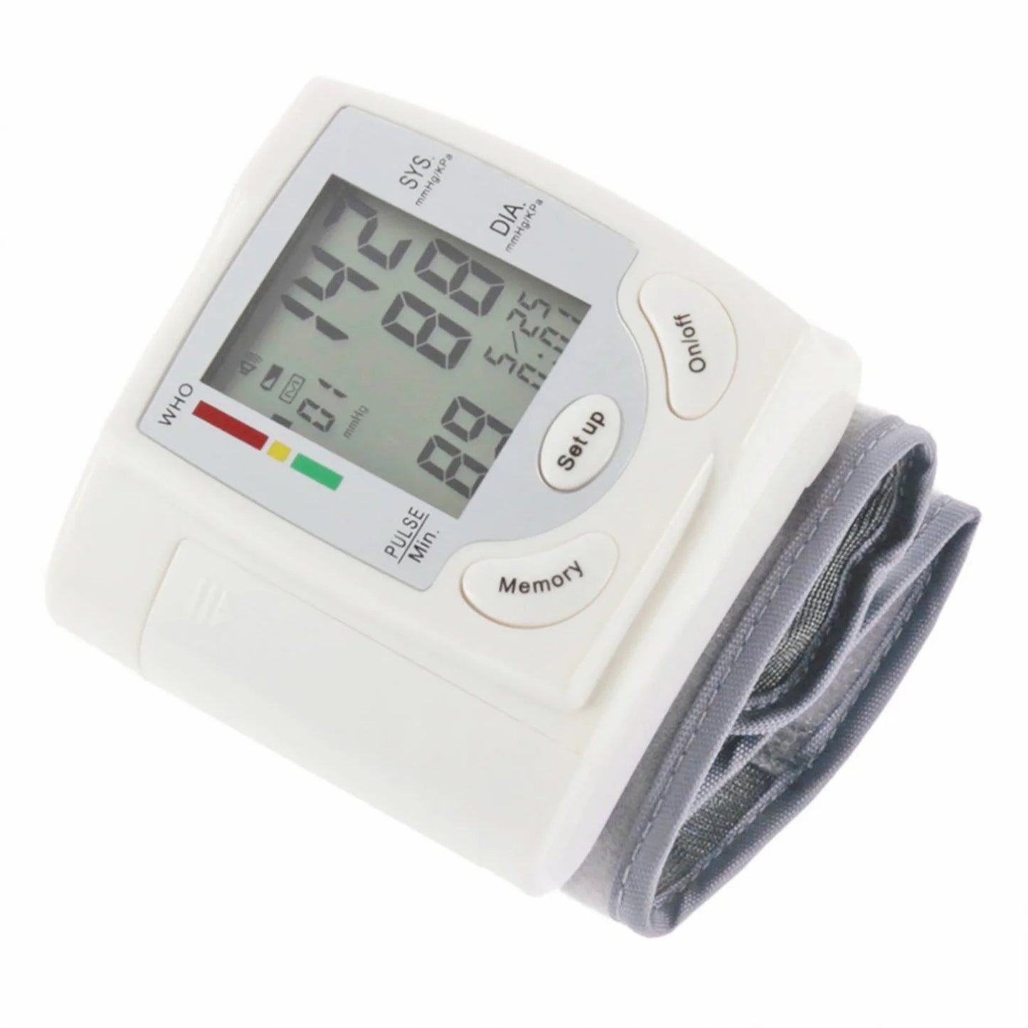 Automatic Digital Blood Pressure Monitor - Accurate Wrist Cuff Meter with Large Display for Home Use, Hypertension & Irregular Heartbeat Detection