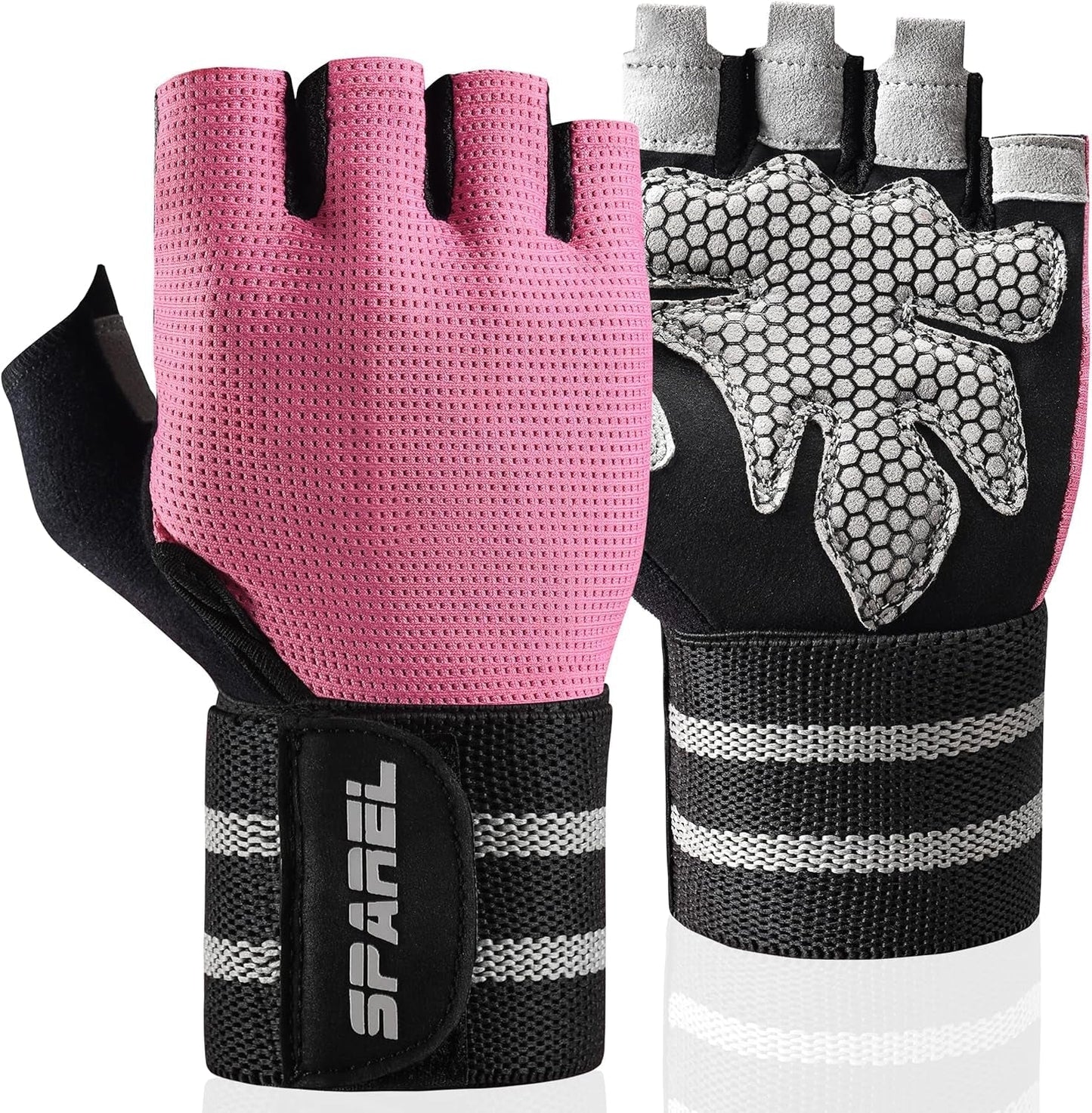 Ultimate Men's Workout Gloves with Wrist Wrap Support - Ventilated Weightlifting Gloves 