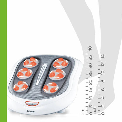 Ultimate Shiatsu Foot Massager with 18 Rotating Heads, Deep Tissue Relief & Soothing Heat - FM60